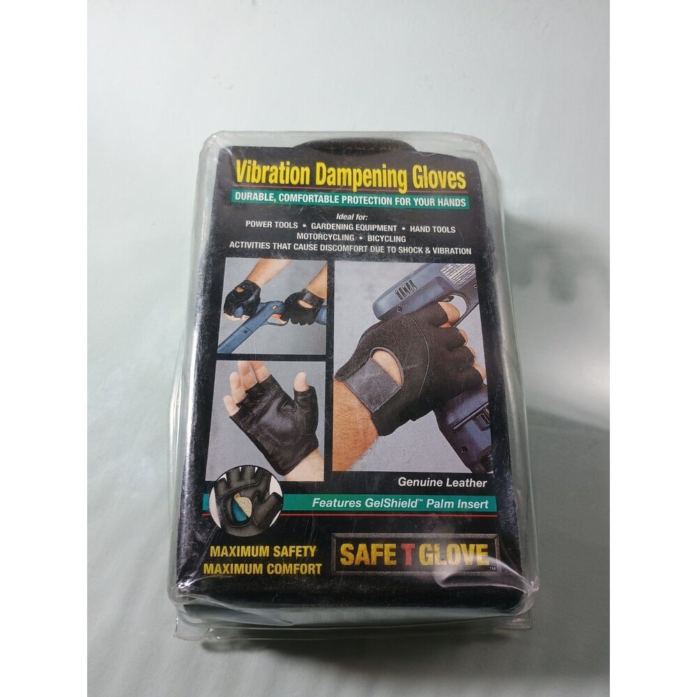Safe-T-Glove Size M Leather Vibration Dampening Gloves For Power And Hand Tools